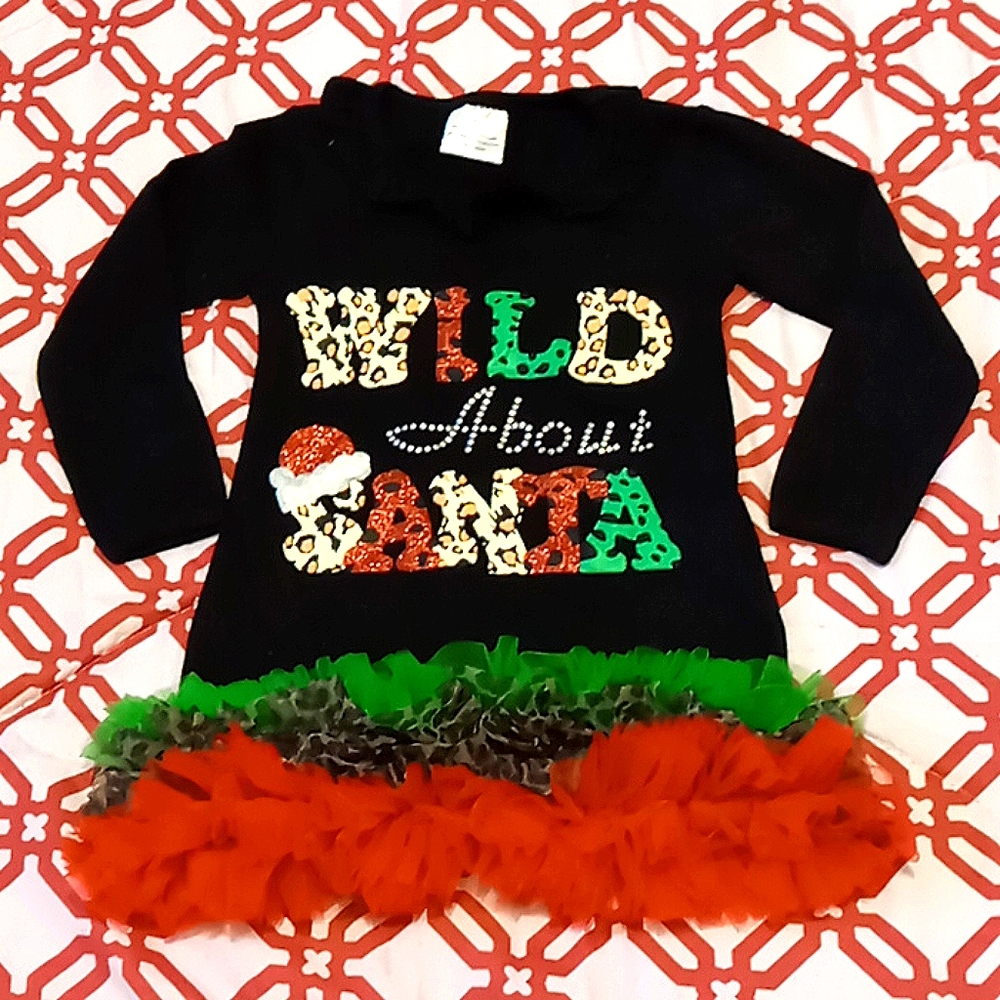 Wild About Santa blouse NWOT